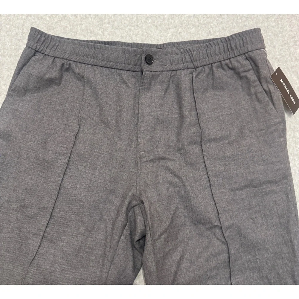 Michael Kors‎ Wool Blend Pull On Dress Pants Grey XL NWT Retails $178